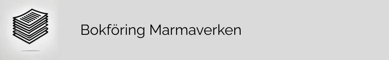 Bokföring Marmaverken