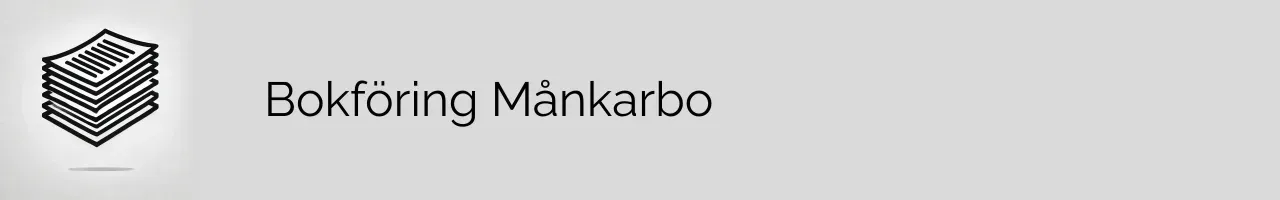 Bokföring Månkarbo