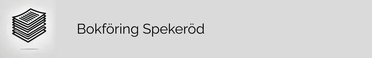 Bokföring Spekeröd